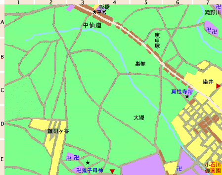 時代小説マップ:雑司ヶ谷・池袋