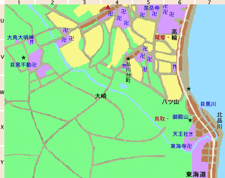 時代小説マップ:目黒・品川
