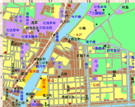 時代小説マップ:向島・本所